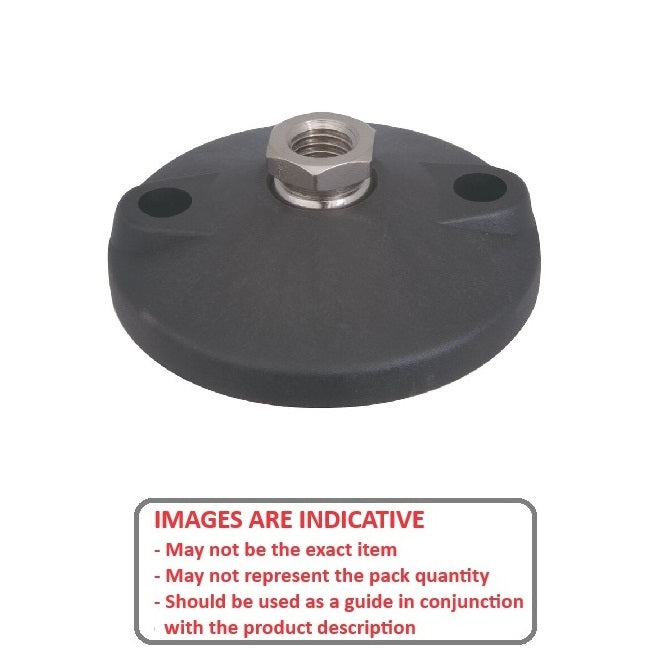 1102971 | MLF-127C-S3NY-2LH --- Levelling Socket Mounts - 1/2-13 UNC - 12.7mm - 101.6x18.5 mm Standard - Stainless Steel Mount