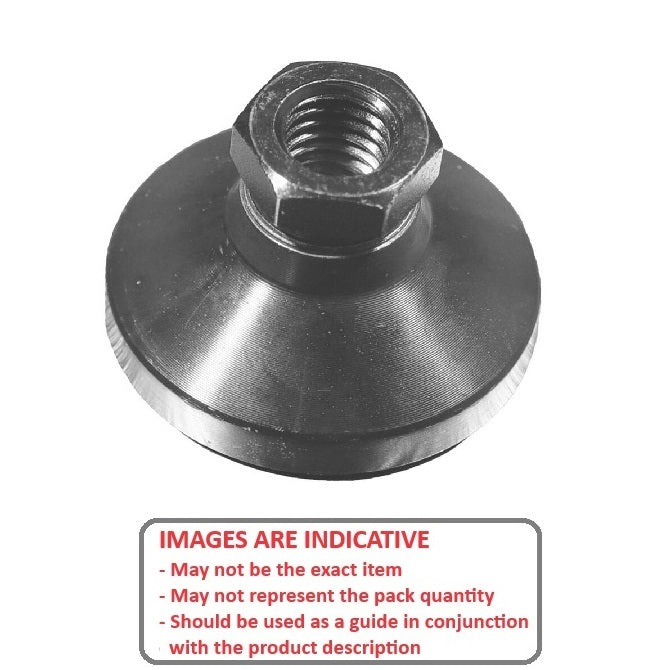 1072387 | MSF-064C-CBC --- Levelling Socket Mounts - 1/4-20 UNC - 6.35mm - 25.4x17.8 mm Swivel - Steel Mount