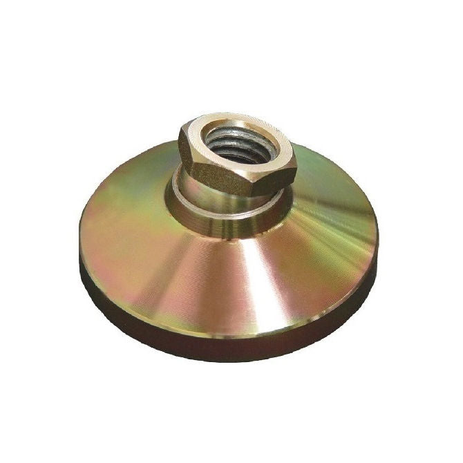 1072390 | MSF-064C-CGC (50 Pcs) --- Levelling Socket Mounts - 1/4-20 UNC - 6.35mm - 25.4x17.9 mm Swivel - Gold Chromate Mount
