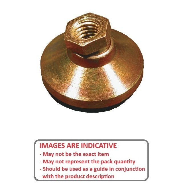 1072385 | MSF-064C-CGCRP --- Levelling Socket Mounts - 1/4-20 UNC - 6.35mm - 25.4x17.8 mm Swivel - Steel Mount