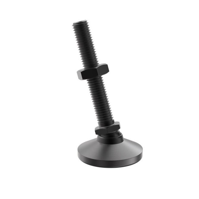 1056316 | MSM-048F-025-CBC (15 Pcs) --- Levelling Studded Mounts - 10-32 UNF - 4.76mm - 19.1x13.5 mm Swivel - Steel Mount