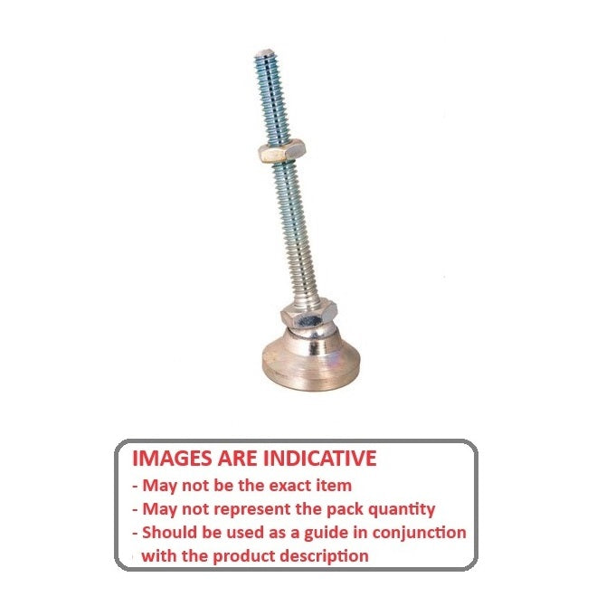 1056334 | MSM-048F-051-CCC --- Levelling Studded Mounts - 10-32 UNF - 4.76mm - 19.1x13.5 mm Swivel - Steel Mount
