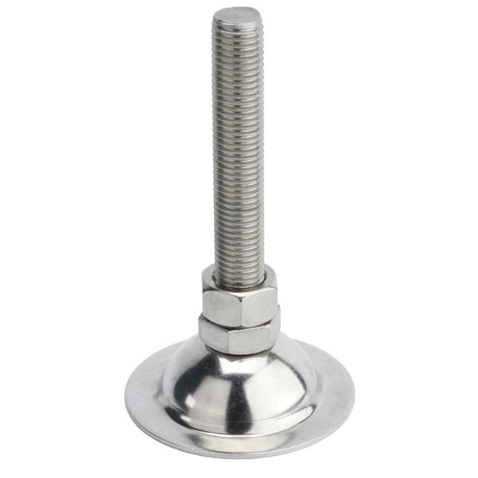 1092050 | MLM-100M-080-S4-ECO --- Levelling Studded Mounts - M10 - 10x1.5mm - 38x19.5 mm Economy - Stainless Steel 304 Similar to A2, 18-8 HRB80 Mount