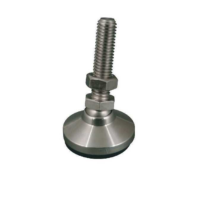 1067089 | MSM-060M-025-CNPRP --- Levelling Studded Mounts - M6 - 6x1mm - 19x17 mm Swivel - Steel Mount