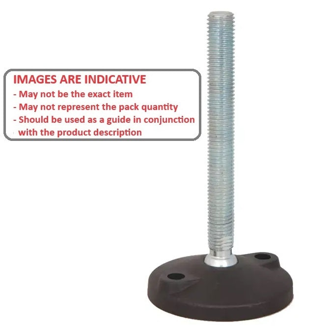 1134529 | MLM-254C-180-S3NY-LA2LH --- Levelling Studded Mounts - 1-8 UNC - 25.4mm - 122.9x14.5 mm Light Duty - Stainless Steel Mount