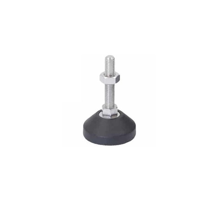 1159588 | TAD5008-25-1 (5 Pcs) --- Levelling Studded Mounts - M6 - 6x1mm - 25x20 mm Basic - Polythene Adjuster
