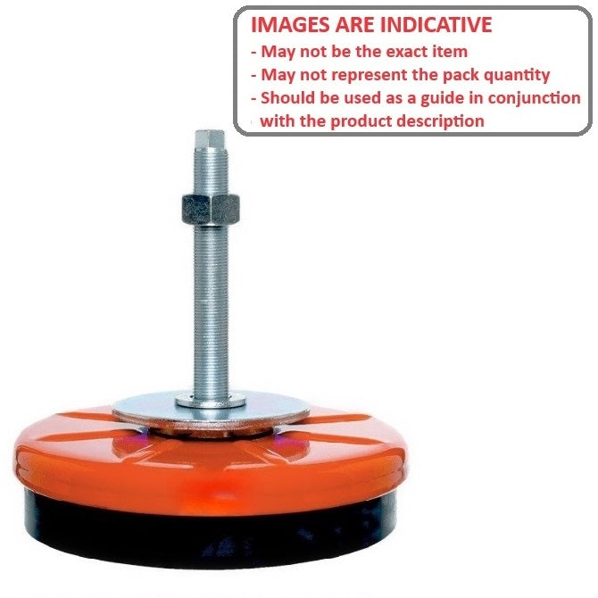 1219350 | MMI-0998-H --- Machinery Industrial Mounts - 997.9 Kg - 120.65x80.01 mm Heavy Duty - Rubber and Steel Mount