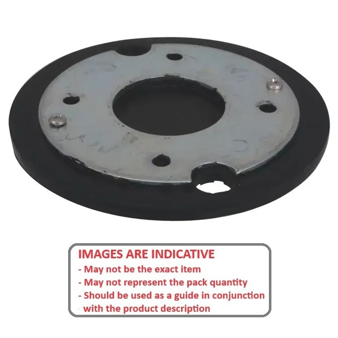 1189839 | MLP-0114-VR --- Levelling Vibration Pads Mounts - 113.8 mm Steel Plate - - - Rubber Mount