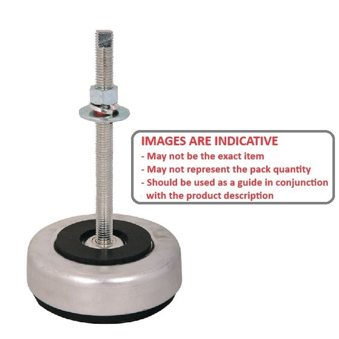 1220696 | MVI-2041-PC --- Vibration Isolation Pads Mounts - 2041 Kg - 1360 Kg - 139.7 Compression Shear - Steel and Neoprene Mount