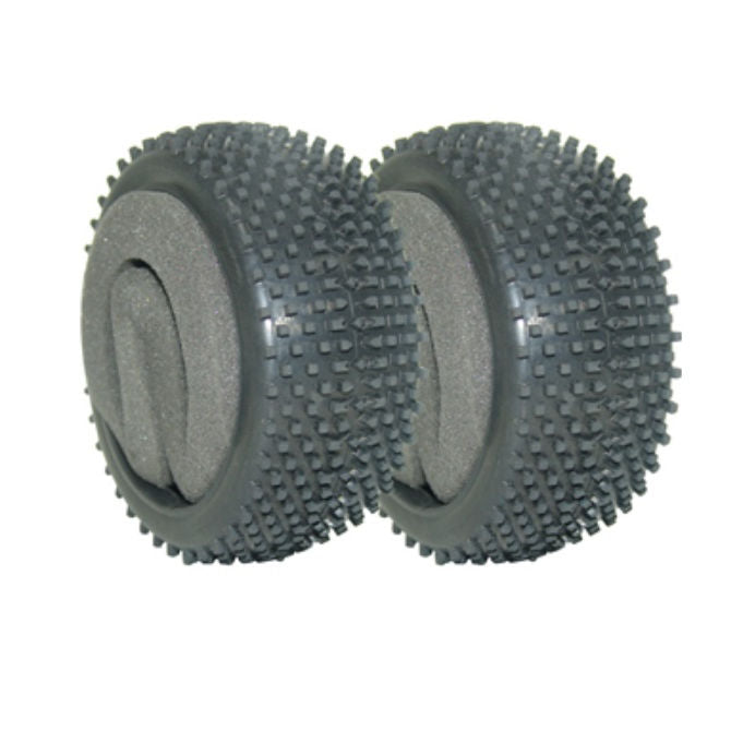 1223282 | MV3693S-ME (2 Pcs) --- Great Vigor Parts Hobby - Tyres Cage Buggy GP and BL - Square Block Tyres With Foam