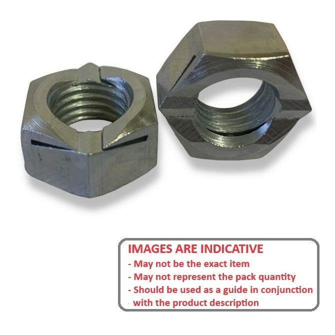 1129042 | NT240M-BX-CZ (100 Pcs) --- Hexagonal Nuts - M24 - 24x3mm - 18.8x36 mm Binx - Zinc Plated Steel Nut