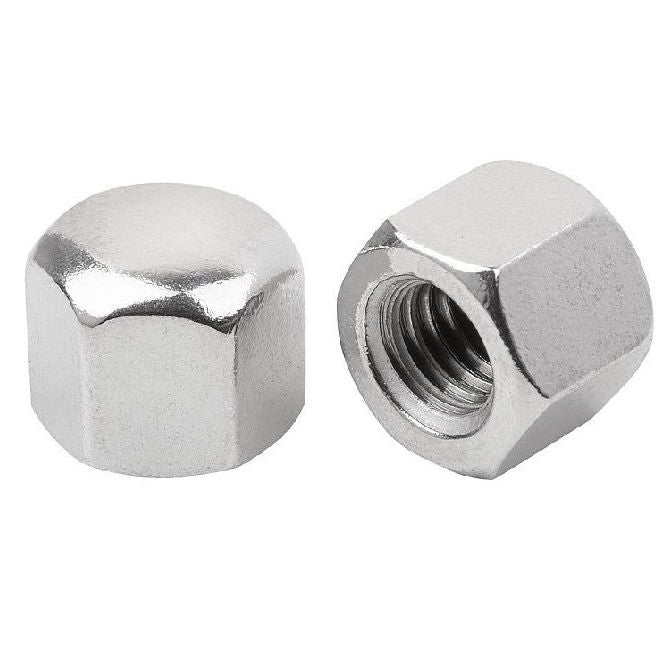 1068801 | NT060M-CP-S4 (8 Pcs) --- Cap Nuts - M6 - 6x1mm - 304 Stainless - 8.64 - 9.0 Nut