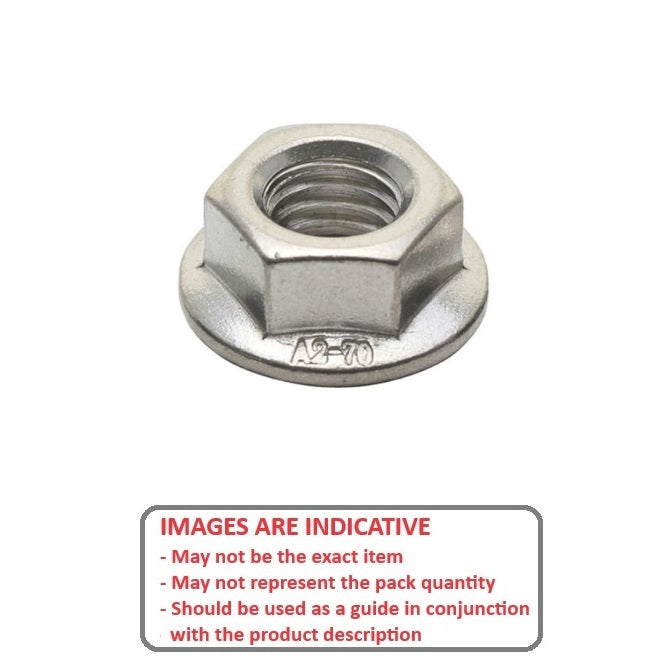 1063690 | NT050M-F-S4 --- Flanged Nuts - M5 - 5x0.8mm - Stainless Steel - - Nut