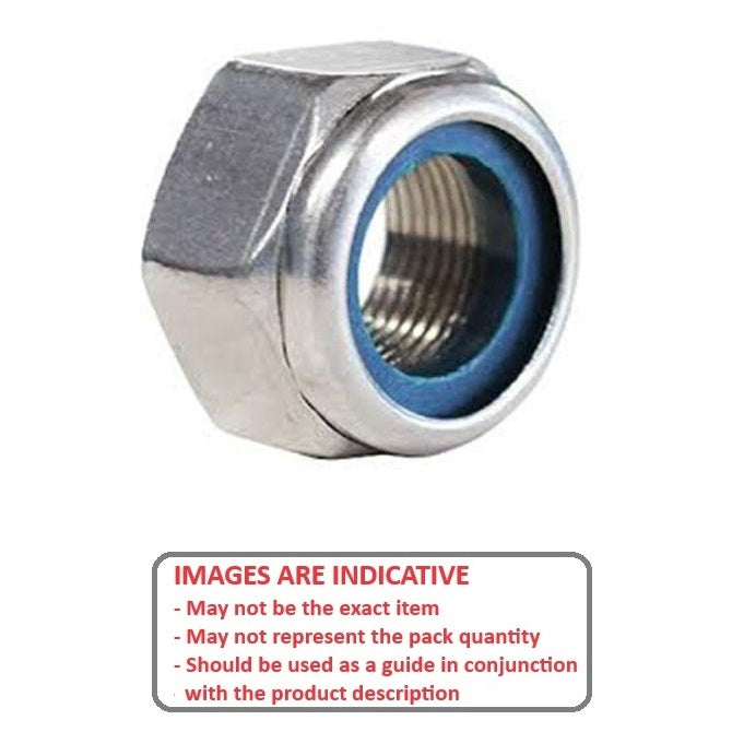 1046534 | NT030M-NI-S4 (20 Pcs) --- Hexagonal Nuts - M3 - 3x0.5mm - 4x5.5 mm Nylon Insert - Stainless Steel 304 Similar to A2, 18-8 HRB80 Nut