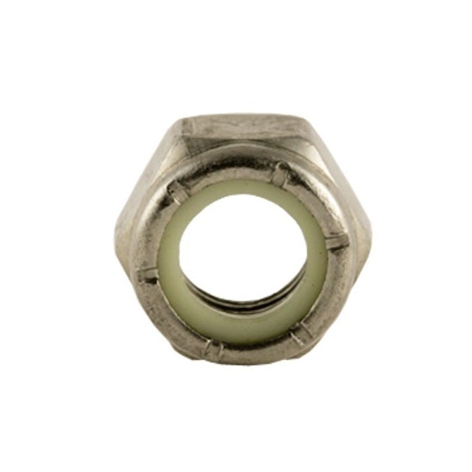 1042619 | NT025C-NI-CS (10 Pcs) --- Hexagonal Nuts - 3-48 UNC - 2.52mm - 3.7x6.4 mm Nylon Insert - Steel - Plated Nut