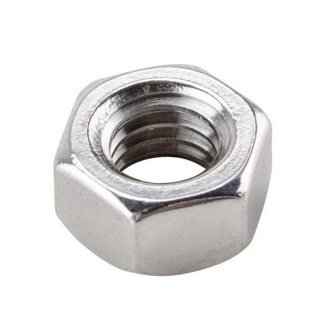 1037708 | NT015F-HX-S4 (20 Pcs) --- Hexagonal Nuts - 0-80 UNF - 1.52mm - 1.27x3.97 mm Full - Stainless Steel 304 Similar to A2, 18-8 HRB80 Nut
