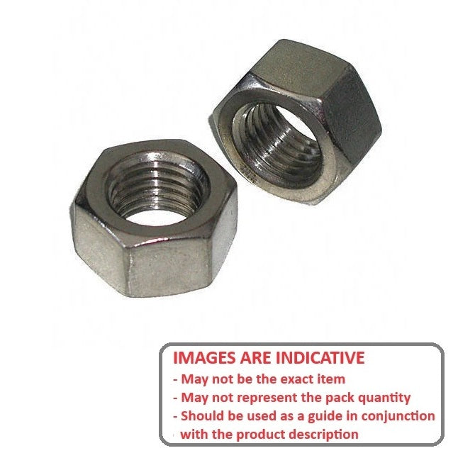 1051307 | NT040M-HX-HT (50 Pcs) --- Hexagonal Nuts - M4 - 4x0.7mm - 3.2x7 mm Full - High Tensile Steel Nut