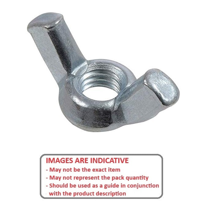 1046532 | NT030M-WG-S4 (10 Pcs) --- Wing Nuts - M3 - 3x0.5mm - - - - - Stainless Steel 304 Similar to A2, 18-8 HRB80 Nut