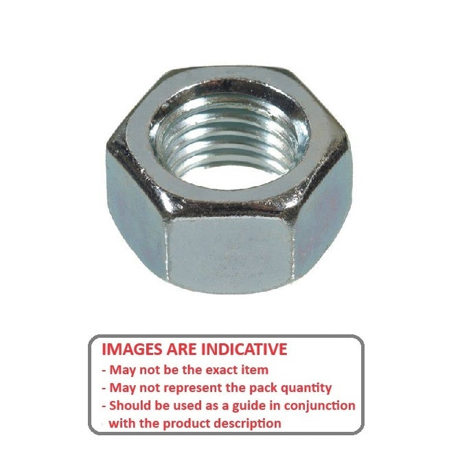 1038830 | NT020M-HH-BRN (50 Pcs) --- Hexagonal Nuts - M2 - 2x0.4mm - 1.2x4 mm Full - Brass Nickel Plated Nut