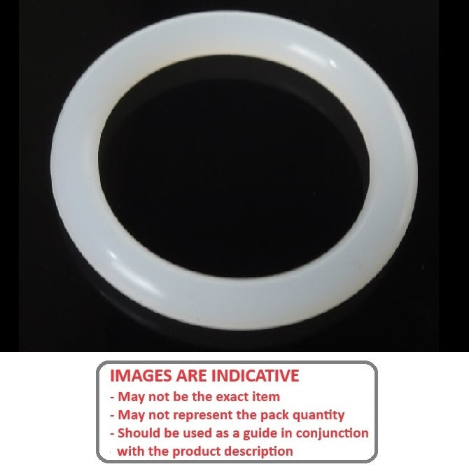 1050432 | OR-00363-262-S70-105-C (50 Pcs) --- Silicone Rubber O-Rings - 3.63x2.62 mm - Clear - Silicone Rubber O-Ring