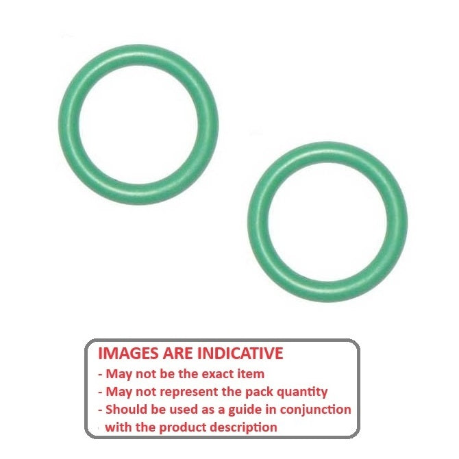 1064646 | OR-00600-100-VGN75 (50 Pcs) --- Fluoroelastomer O-Rings - 6x1 mm - Green Fluoroelastomer - Fluoroelastomer O-Ring