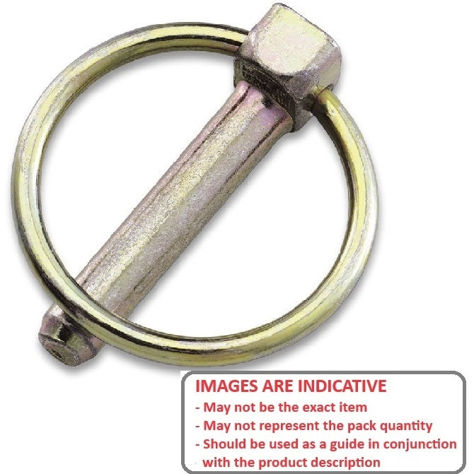 1094355 | LYP-CLK-111-038-CZ --- Clik Pins - 11.11x38.1x5 mm - Carbon Steel Zinc Plated Heat Treated Pin