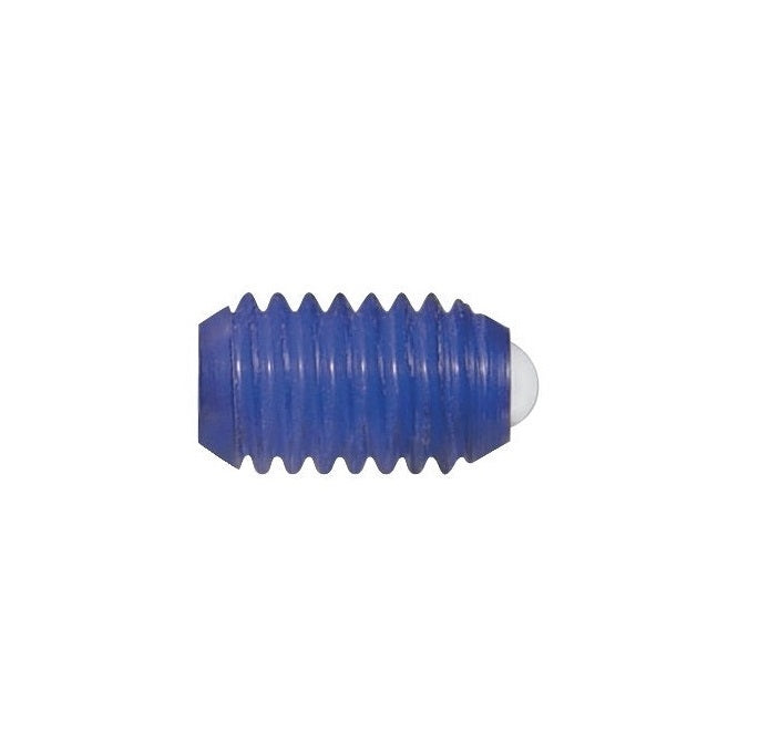 Ball Threaded Plungers - 1/4-20 UNC - 6.35mm - 13.5 mm - 4.5 N Acetal Body - Acetal with Nylon Ball