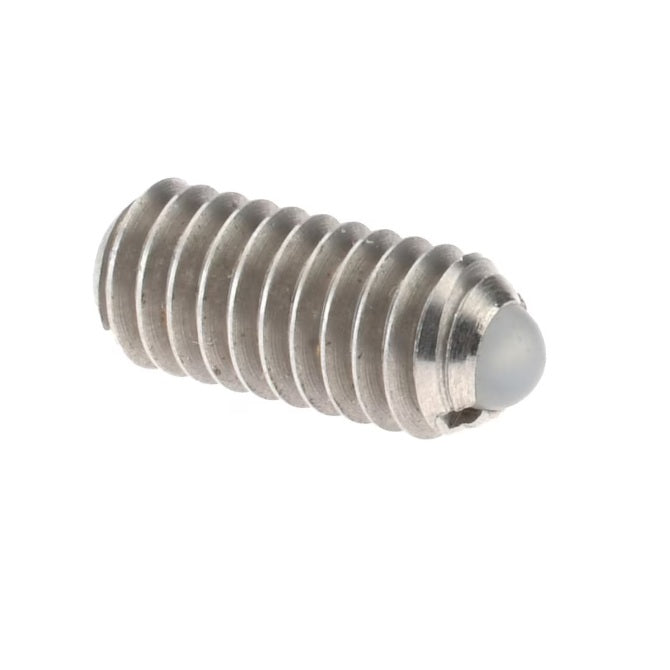 1047733 | PLBT-032C-064-S3N-003 --- Ball Threaded Plungers - 5-40 UNC - 3.18mm - 6.4 mm - 1.1 N Stainless Body - Stainless Steel 303 Grade with Nylon Ball Plunger