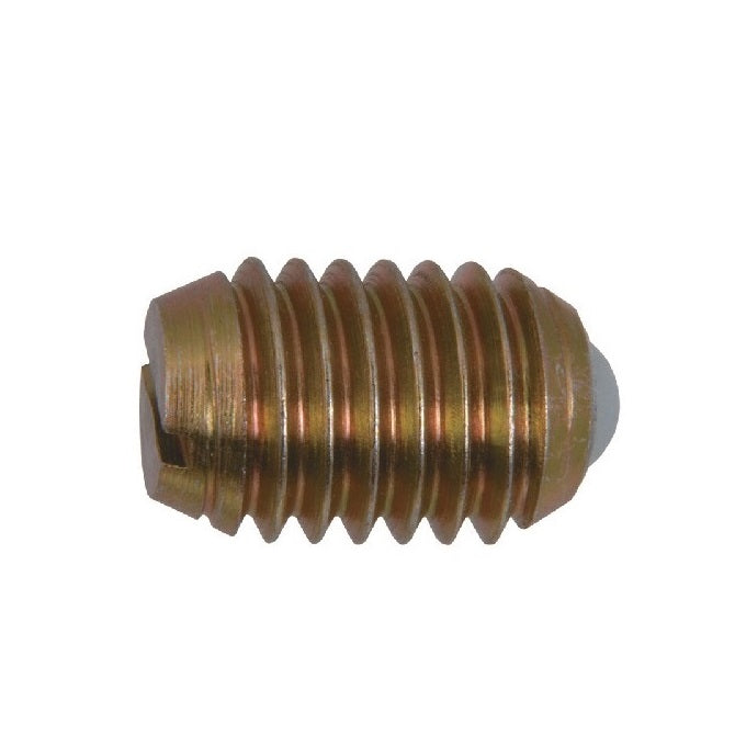 Ball Threaded Plungers - 1/4-20 UNC - 6.35mm - 13.5 mm - 8.9 N - Steel Body with Nylon Ball