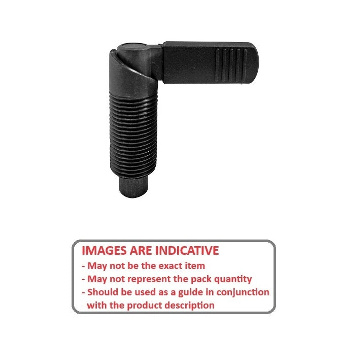 1225753 | PLIT-080-200-150-69-CA --- Indexing Cam Action Plungers - M20 Extra Fine - 20x1.5mm - 20.07x36.1 mm Without Hex Nut - Steel Plunger