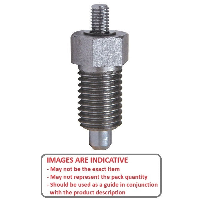 1086537 | PLIT-050-095C-37-S3 --- Indexing Pull Knob Plungers - 3/8-16 UNC - 9.53mm - 37.1 mm - 0.5 N Non Locking - Stainless Steel 303 Similar to A2, 304, 18-8 Plunger