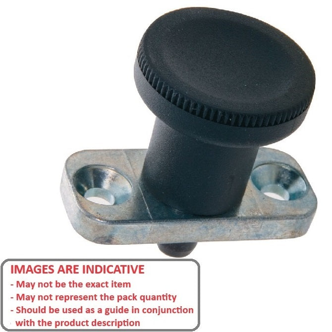 1098451 | PLI-M-080-120-31-LM-C --- Indexing with Plate Plungers - 12x44 mm - 1.6 N Locking - Steel Plunger