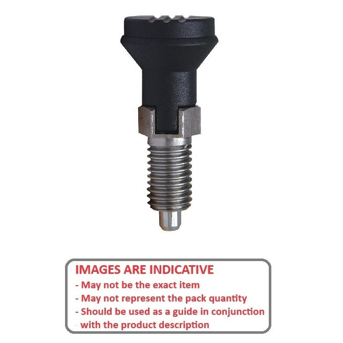 1087339 | PLIT-050-095F-47-LK-C --- Indexing Plungers - 3/8-24 UNF - 9.53mm - 17 mm - 0.5 N Locking - Steel Plunger
