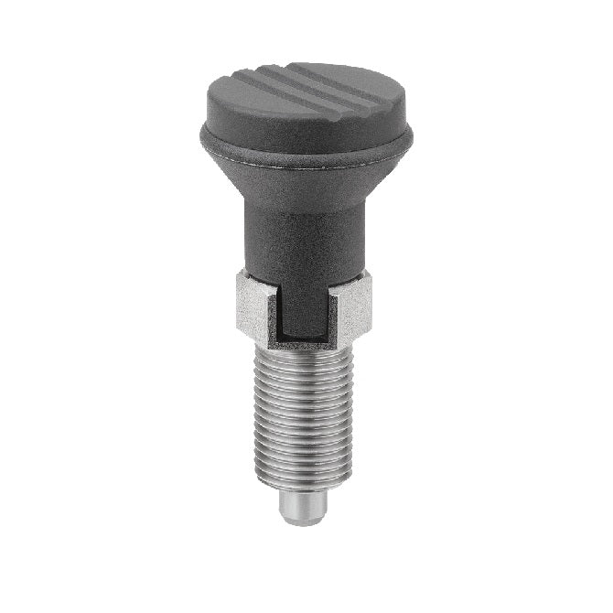 1087339 | PLIT-050-095F-47-LK-C --- Indexing Plungers - 3/8-24 UNF - 9.53mm - 17 mm - 0.5 N Locking - Steel Plunger