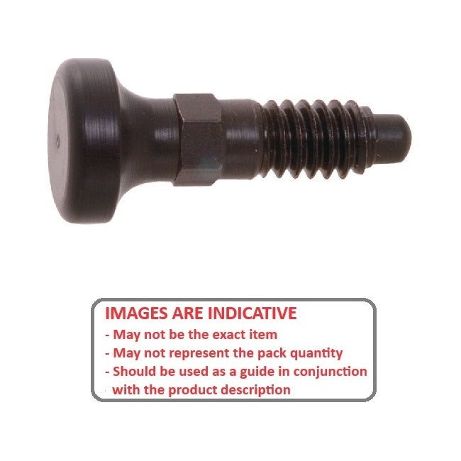 1035901 | PLST-064C-127-HC-002 --- Spring Plungers - 1/4-20 UNC - 6.35mm - 12.7 mm - 0.5 N Acetal Handle - Steel Plunger