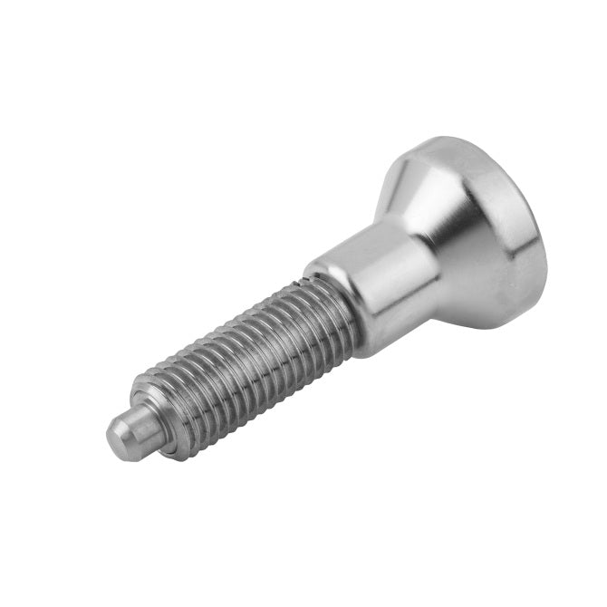 1081987 | PLIT-040-080-100-43-KPU-S3F --- Indexing Pull Knob Plungers - M8 Fine - 8x1mm - 43 mm - 2.7 N No Collar - Stainless Steel 303 Similar to A2, 304, 18-8 Plunger