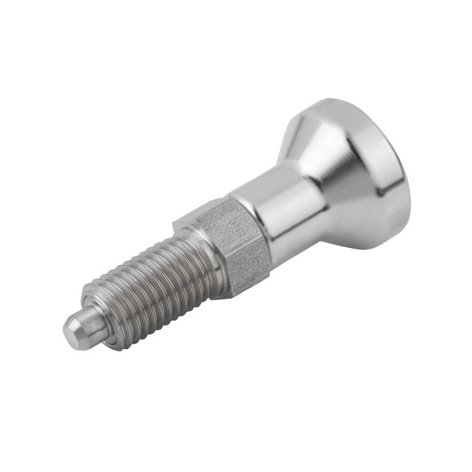 1081989 | PLIT-040-080-100-43-KP-S3F --- Indexing Pull Knob Plungers - M8 Fine - 8x1mm - 43 mm - 2.7 N - Stainless Steel 303 Similar to A2, 304, 18-8 Plunger