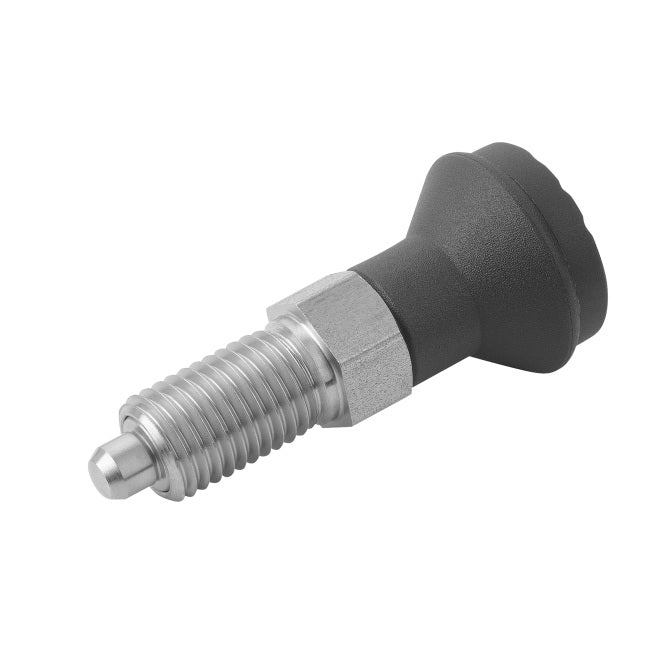 1046283 | PLIT-050-095C-47-K-C --- Indexing Pull Knob Plungers - 3/8-16 UNC - 9.53mm - 47 mm - 0.5 N Non Locking - Steel Plunger
