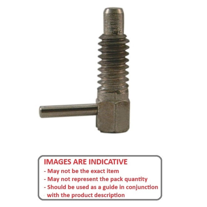 1067846 | PLST-060-320-HLSL-011 --- Spring Plungers - M6 - 6x1mm - 20 mm - 2.2 N L Handle - Stainless Steel Plunger