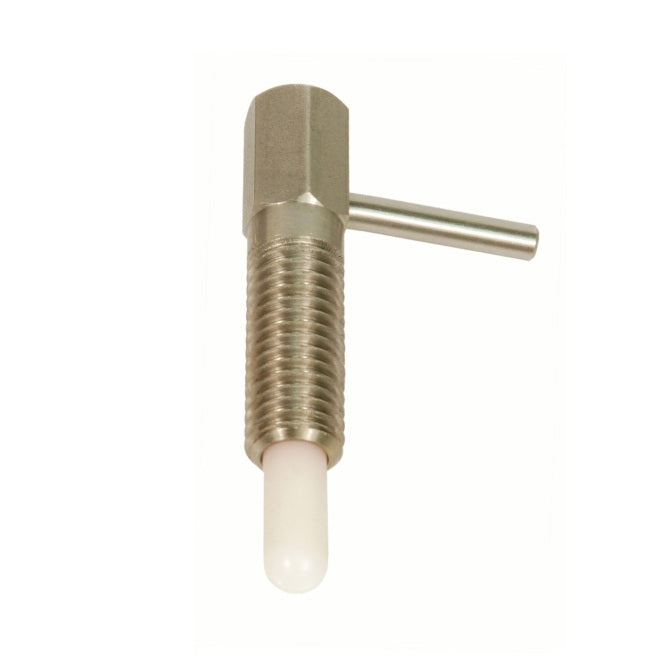 1086378 | PLST-095C-270-HLACL-017 --- Spring Plungers - 3/8-16 UNC - 9.53mm - 27 mm - 0.3 N L Handle - Steel Body with Acetal Plunger