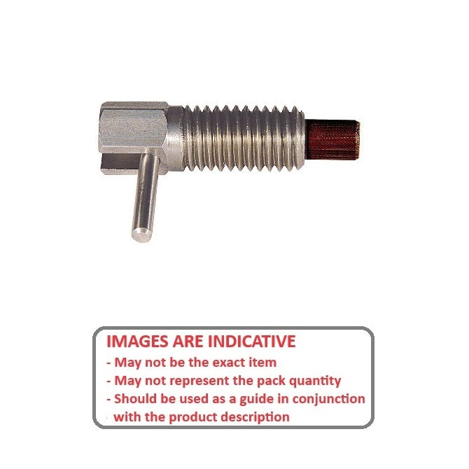 1085849 | PLST-095C-159-HLPSL-006 (250 Pcs) --- Spring Plungers - 3/8-16 UNC - 9.53mm - 15.9 mm - 1.1 N L Handle - Stainless Steel Body with Phenolic Plunger