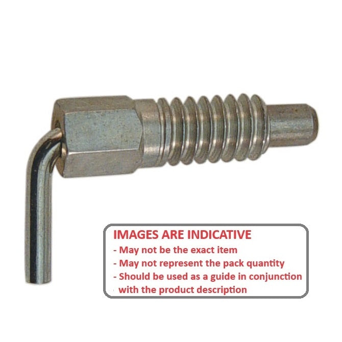 1072654 | PLST-064C-318-HLC-011 --- Spring Plungers - 1/4-20 UNC - 6.35mm - 17 mm - 2.2 N L Handle - Steel Plunger
