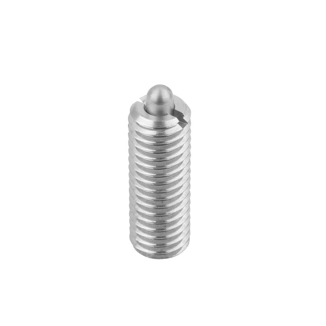 1225889 | PLST-050M-027-S3-015 (10 Pcs) --- Spring Plungers - M5 - 5x0.8mm - 27 mm - 3 N No Handle - Stainless Steel 303/304 Similar to A2, 18-8 HRB80 Plunger