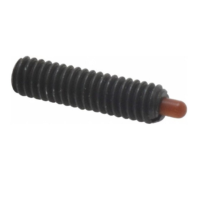 1081341 | PLST-080M-250-C-066-A --- Spring Plungers - M8 - 8x1.25mm - 25 mm - 13.2 N No Handle - Steel Body with Acetal Nose Plunger