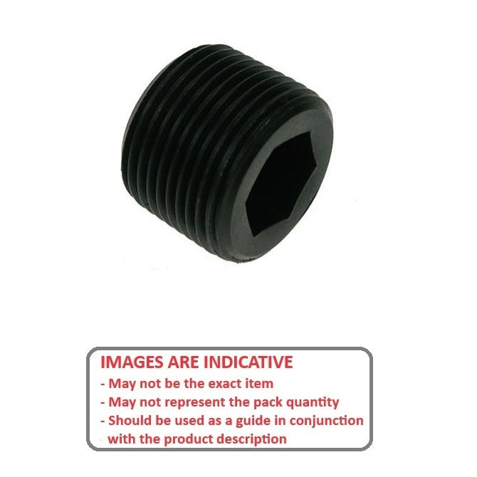 1035850 | PPL-18 (2 Pcs) --- Pressure Plugs - 1/8BSP 9.53 mm - 220 lbf.in - Steel Alloy Plug