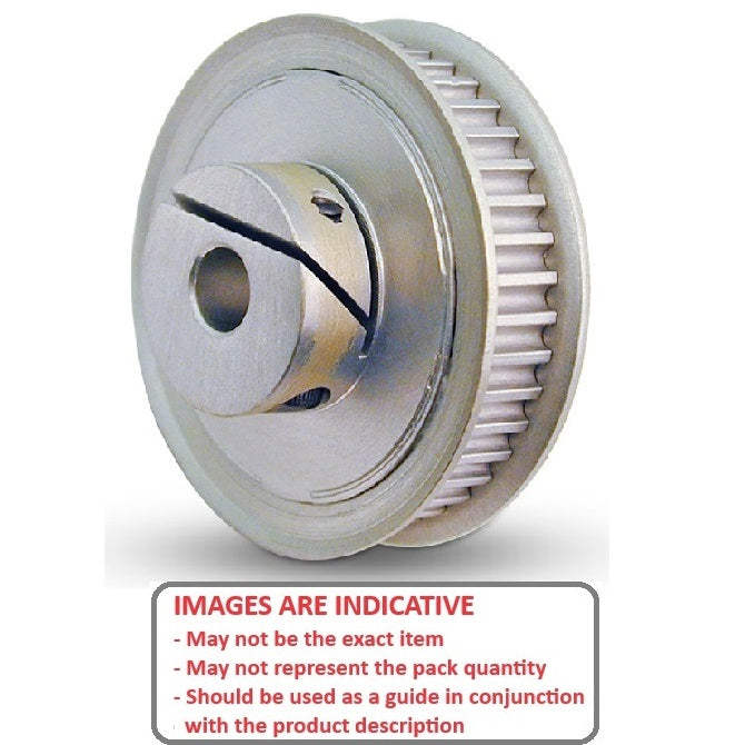 1155619 | P-020G-045-060FF-AL-E-064 --- Metric Timing Pulleys - 45 tooth - 6x6.35 mm 2mm Pitch - Aluminium Pulley