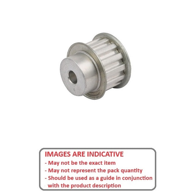 1096194 | P-050A-012-100FF-AL-N-000 --- Metric Timing Pulleys - 12 tooth - 10 - No Bore 0 5mm Pitch - Aluminium Pulley