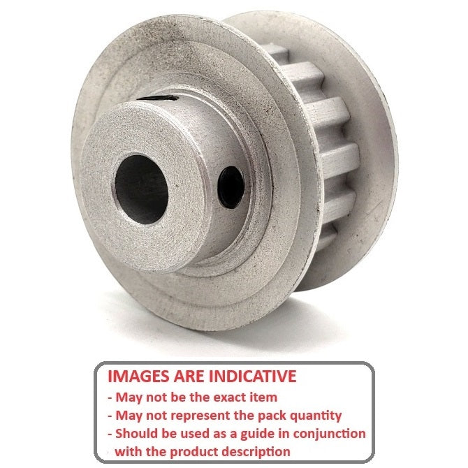 1089180 | P-XL-010-064FF-AL-G-064 --- Inch Timing Pulleys - 10 tooth - 6.4x6.35 mm 5.080mm Pitch XL - Aluminium Pulley