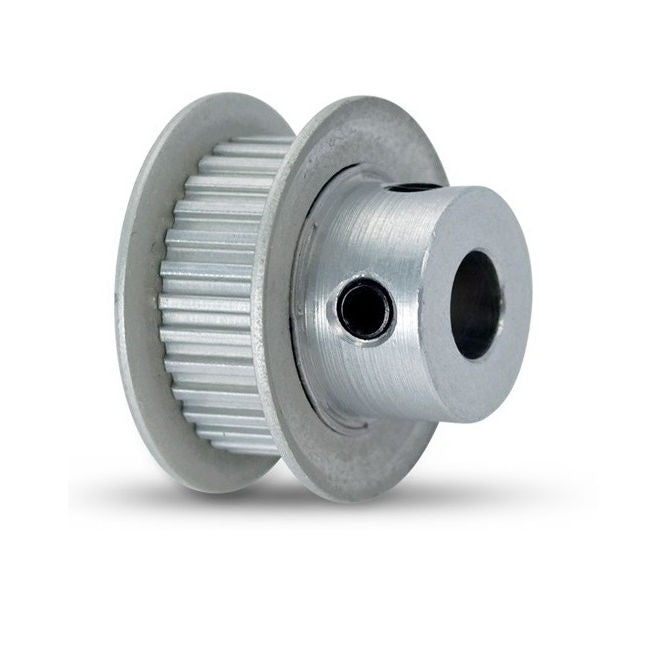 1116284 | P-MXL-018-064FF-AL-G-040 --- Inch Timing Pulleys - 18 tooth - 6.4x4 mm 2.032mm Pitch MXL - Aluminium Pulley
