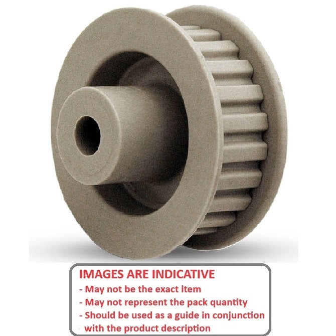 1154519 | P-MXL-044-060FF-PP-N-080 (2 Pcs) --- Inch Timing Pulleys - 44 tooth - 6.4x8 mm 2.032mm Pitch MXL - Plastic Pulley